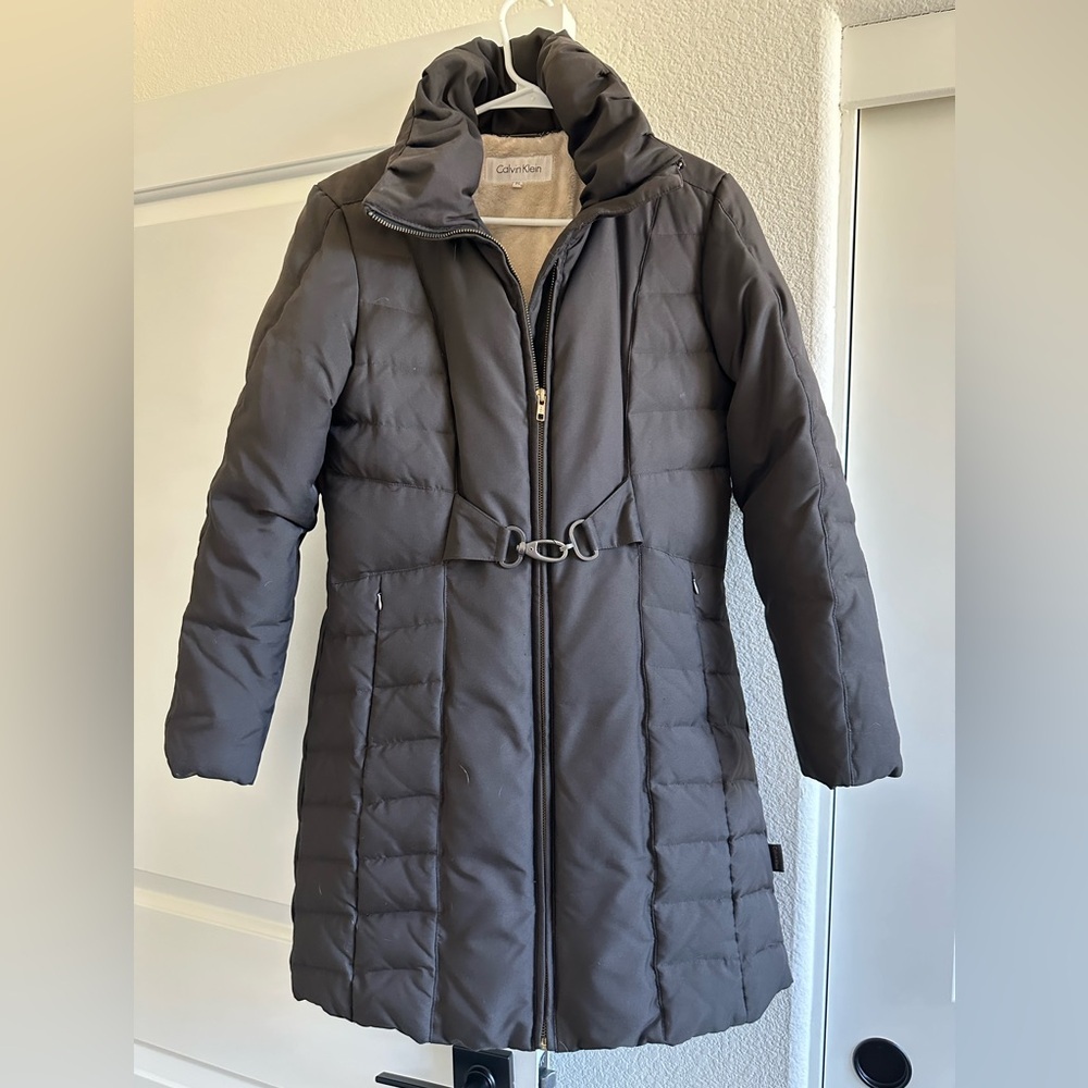 Calvin Klein jacket women’s small petite brown